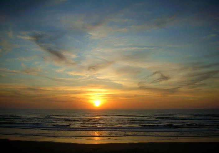 Sunset on the beach, Oregon Dunes National Recreational Area
